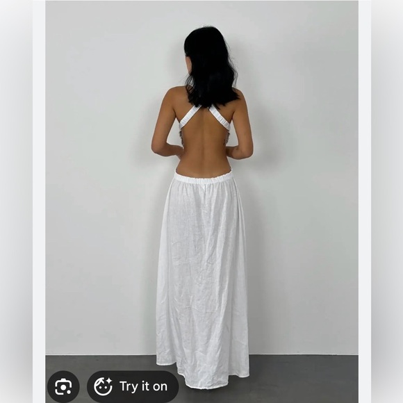 SIR the label Women’s White Alena Cross Over Maxi Dress. Sz 0 - Picture 10 of 10